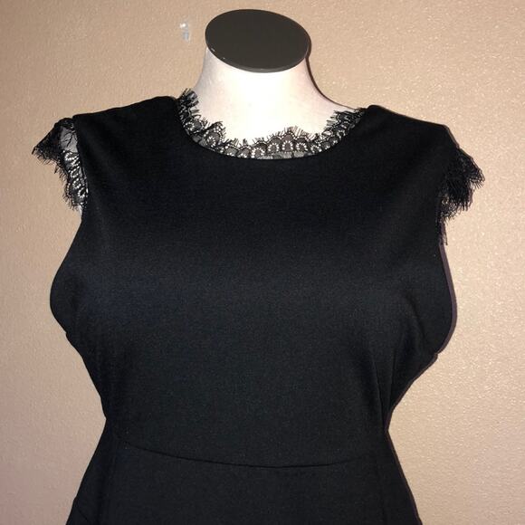 Chalk CCUSP WitchCore GoblinCore Goth Little Black lace Flare Sleeve Dress - Picture 14 of 16